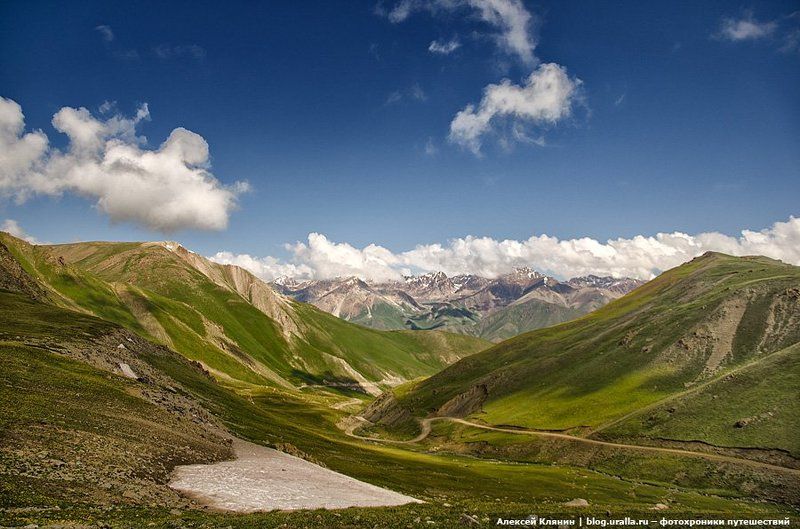 тянь-шань, киргизия, велоуфа, велопоход, перевал Вид с перевала Калмак-Ашууphoto preview