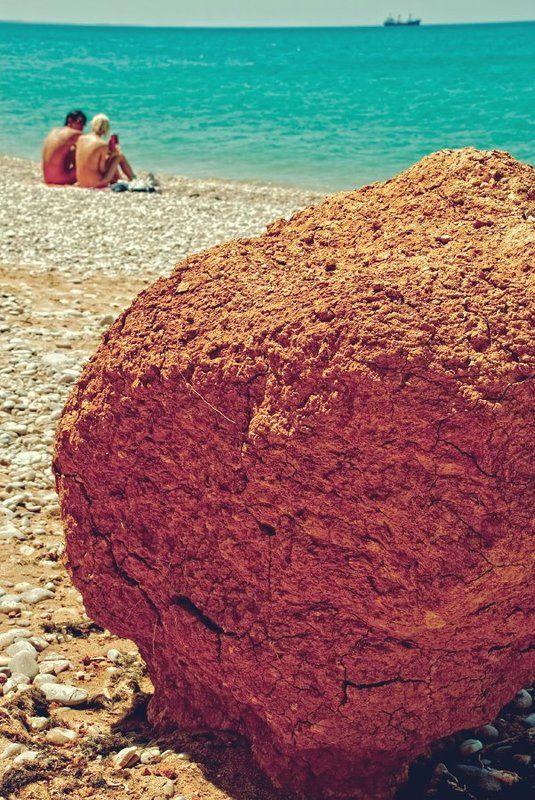 пляж, море, пара, Летоphoto preview