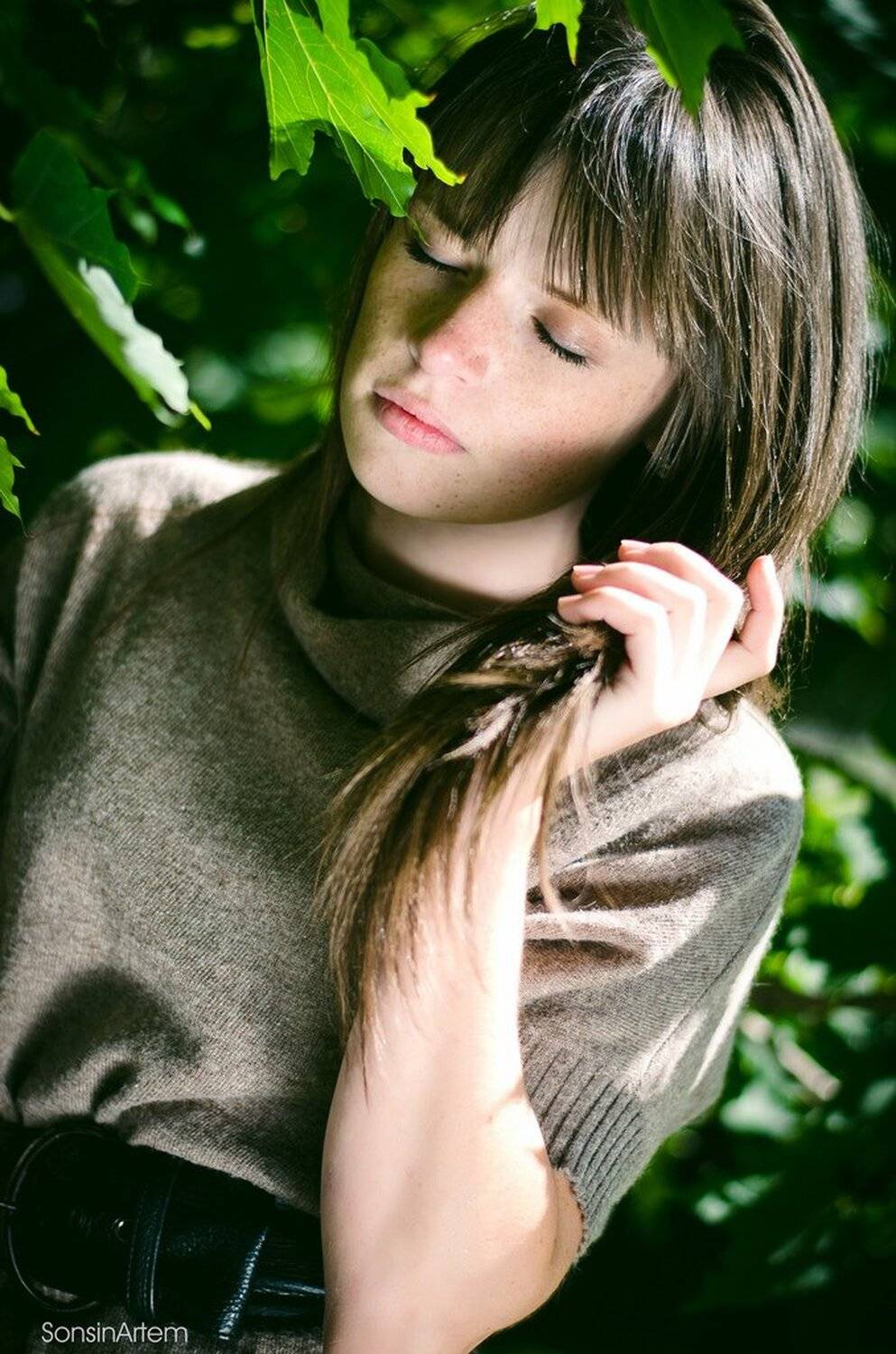 портрет, девушка, Артём