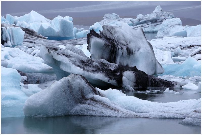 исландия, лагуна, ледник, айсберги Jökulsárlón или Glacier Lagoonphoto preview