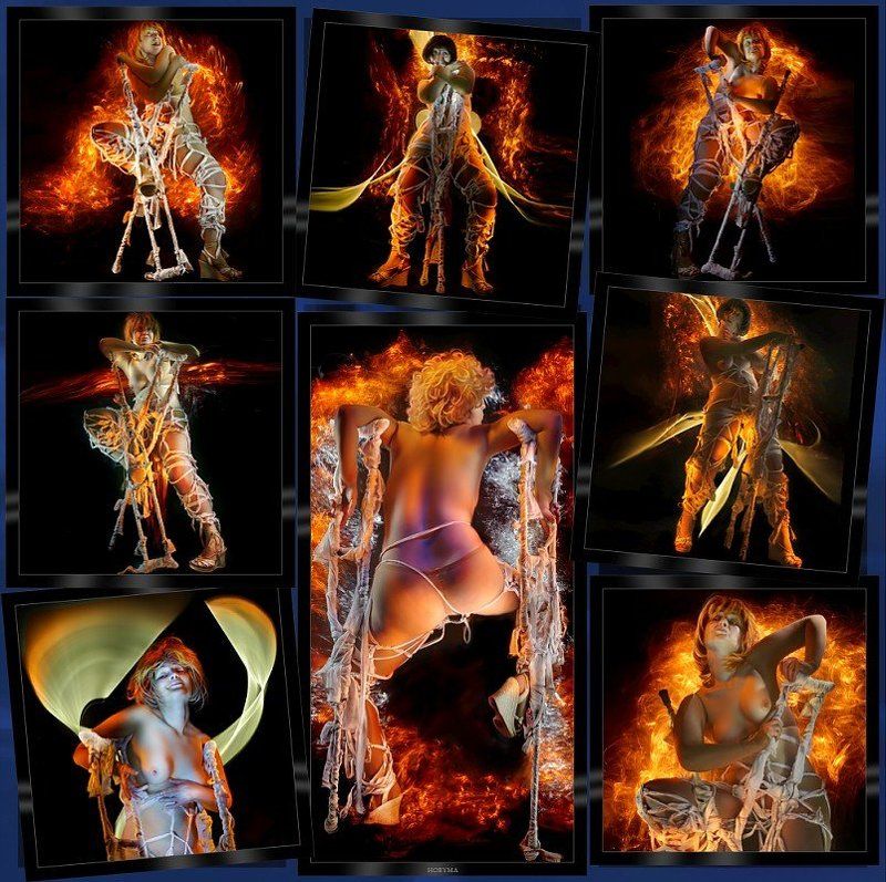 светографика, свет, портрет, akt, nude, ню, обнаженная_натура, гламур Akt...  Бестия, она же, Рыжая... фото превью