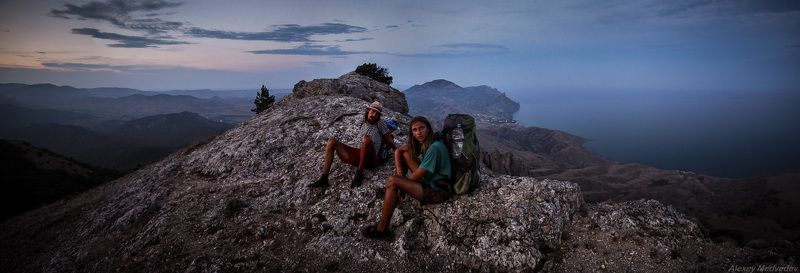 mountains, people, rocks,  adventures, dry, ukraine, crimea,  turist Без глотка во флягеphoto preview