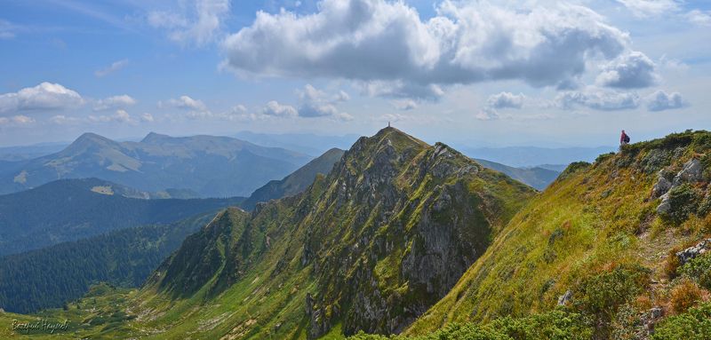 карпаты, горы, мармаросский массив, гуцульские альпы, вершина поп иван, мармарошский, небо, облака Мы в такие шагали дали..!photo preview