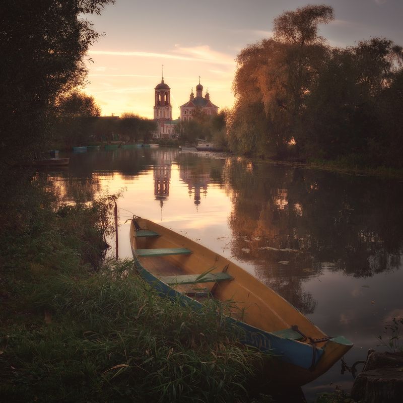 вода, подмосковье, вечер, осень, переславль залесский Вечер на Плещеевом озере. Переславль Залесскийphoto preview