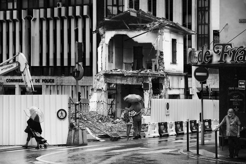 руины, обломки, стройка, франция, переход, перекрёсток, пешеход, кафе Последнее дыханиеphoto preview