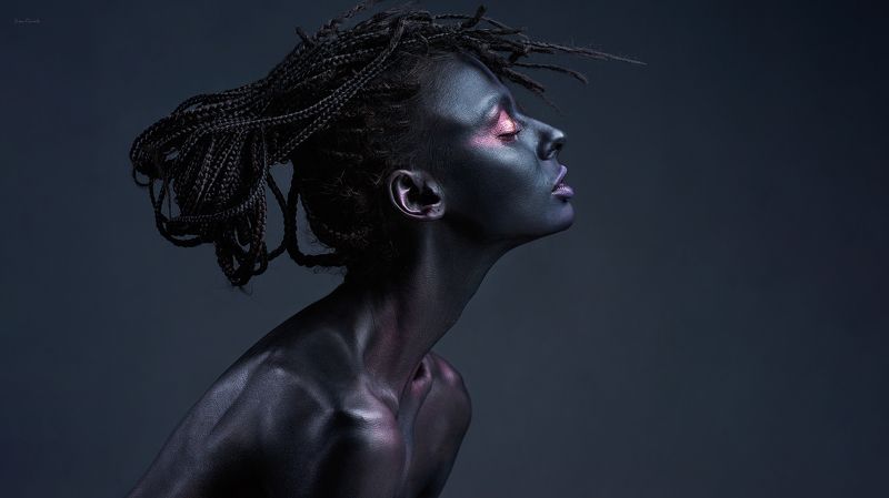 портрет, девушка, арт, фейсарт, профиль, красота, гармония, дреды, фотокузница, ivankovale Lakayanaphoto preview