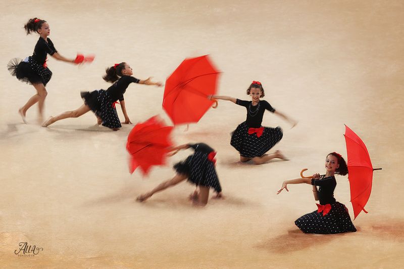 зонт, девочка, танец, спорт, художественная гимнастика, грация, движение танец с зонтикомphoto preview