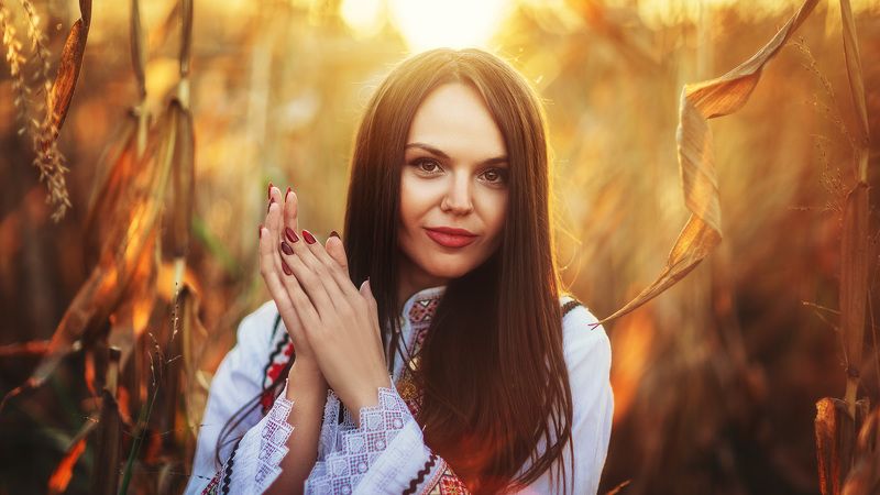 beautiful, people, wavy, hair, wearing, flowers, fujioka, sundress, long hair, summer,  cocked, beauty, beauty in nature, sunset, corn, in the Cornphoto preview