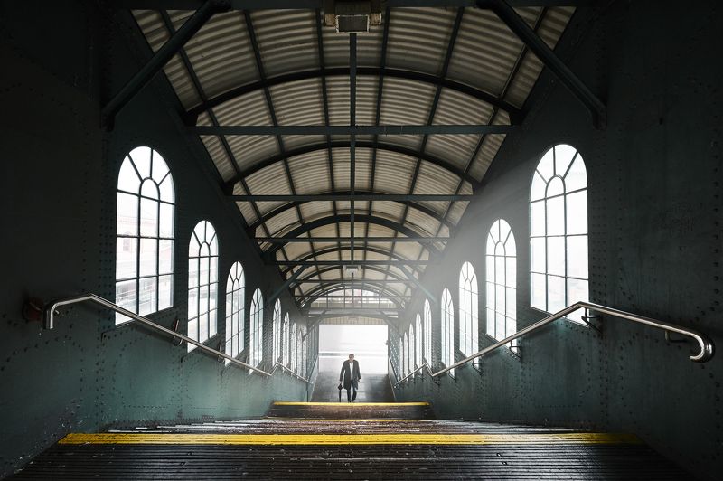 hamburg, germany, station, man, people, umbrella, windows, street, urban a station storyphoto preview