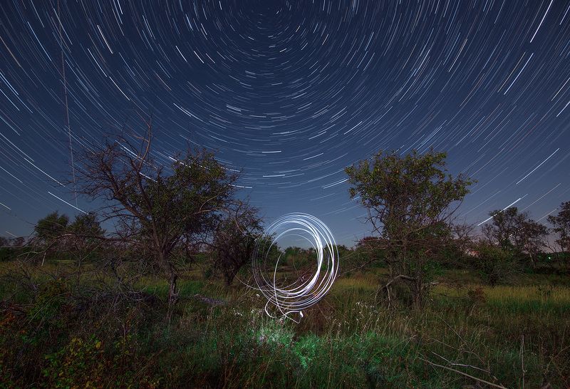 ночь, звезды, samyang Жизни круговоротphoto preview