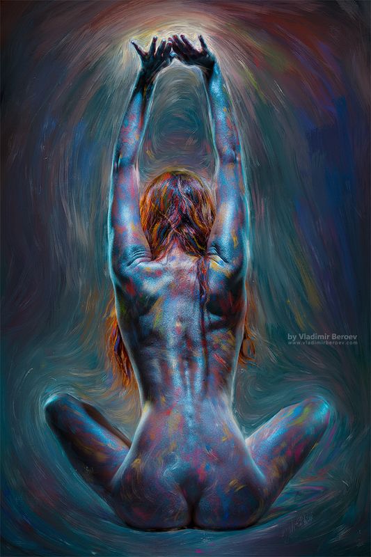 арт-ню, Владимир Бероеа, Vladimir Beroev, ню, nude, boduart, фотосессия, beauty, бьюти, бодиарт, голая, naked, фотосет #Paintude. Scene 3photo preview