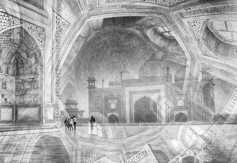 индия, тадж-махал, монохром Тадж-Махалphoto preview