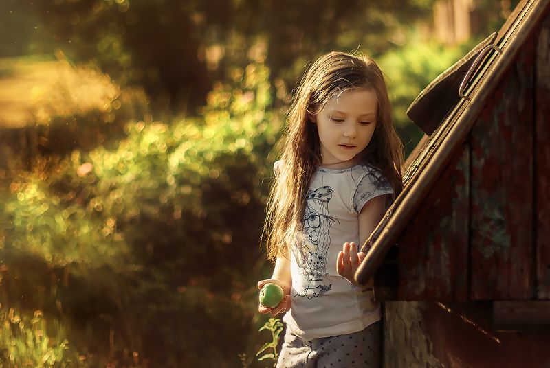 Детское фото, дети Вечер в деревне...photo preview