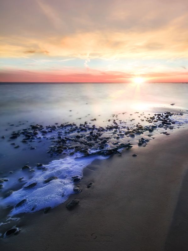 sunset Закат на Чудском озере.photo preview