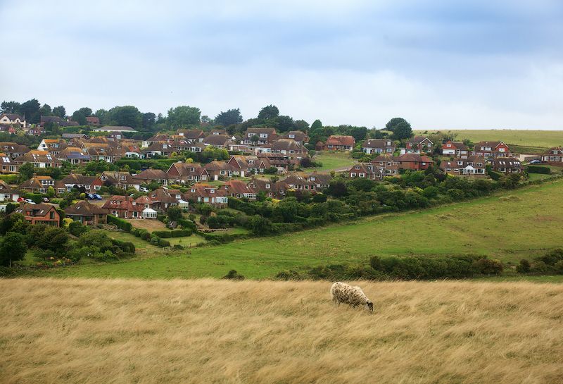лето, пейзаж, англия Одиночество в большом городе.photo preview