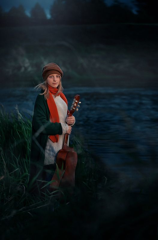 Вечер над рекойphoto preview