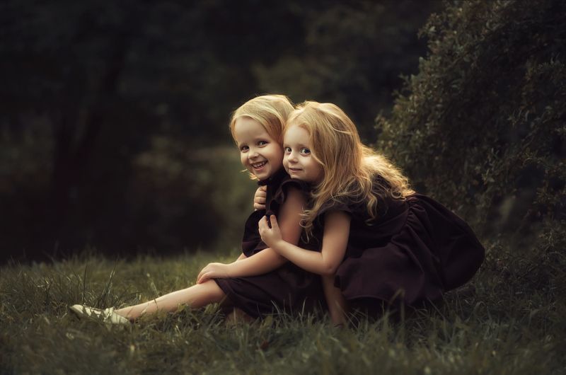 девочки, парк, лето photo preview