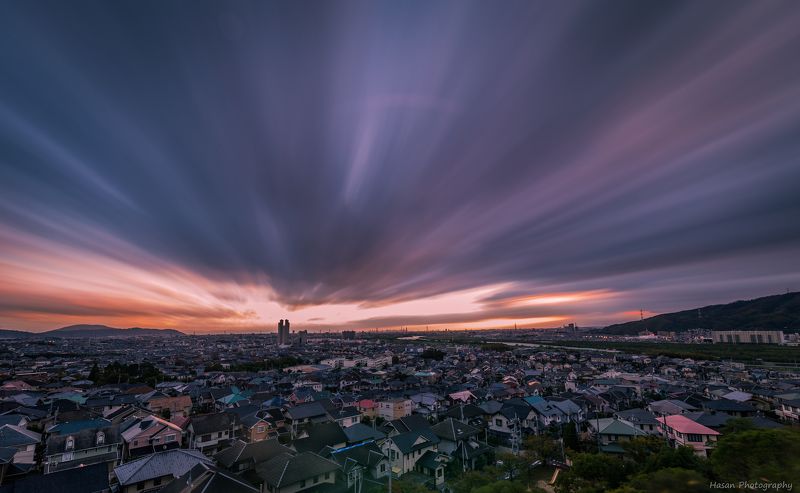 long, exposure, mountain, nature, landscape, sunset, cityscape [ Long exposure Sunset ]photo preview