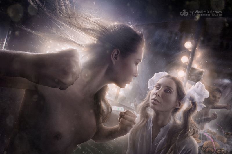 арт-ню, владимир бероеа, vladimir beroev, ню, nude, boduart, фотосессия, beauty, бьюти, бодиарт, голая, naked, фотосет Правда и Ложь отражений. Сцена 3: ИНФАНТИЛЬНОСТЬphoto preview