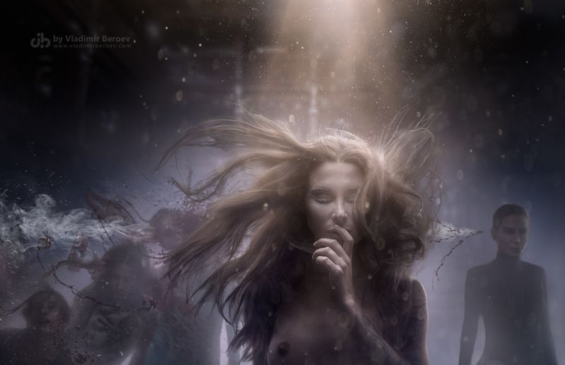 арт-ню, владимир бероеа, vladimir beroev, ню, nude, boduart, фотосессия, beauty, бьюти, бодиарт, голая, naked, фотосет Правда и Ложь отражений. Сцена 4: РАСТОЖДЕСТВЛЕНИЕphoto preview