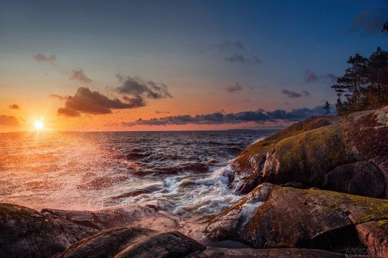 утро, рассвет, карелия, ладога, шхеры Рассветphoto preview