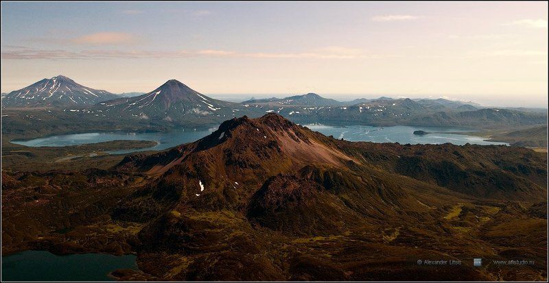 горы, озеро, курильское, вулканы, желтовский, ильинский, неприятная, витаминное, камчатка Неприятнаяphoto preview