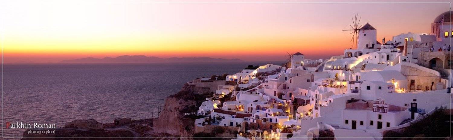 Ia. Автор: Parkhin Roman greece, santorini, ia, sunset, Parkhin Roman
