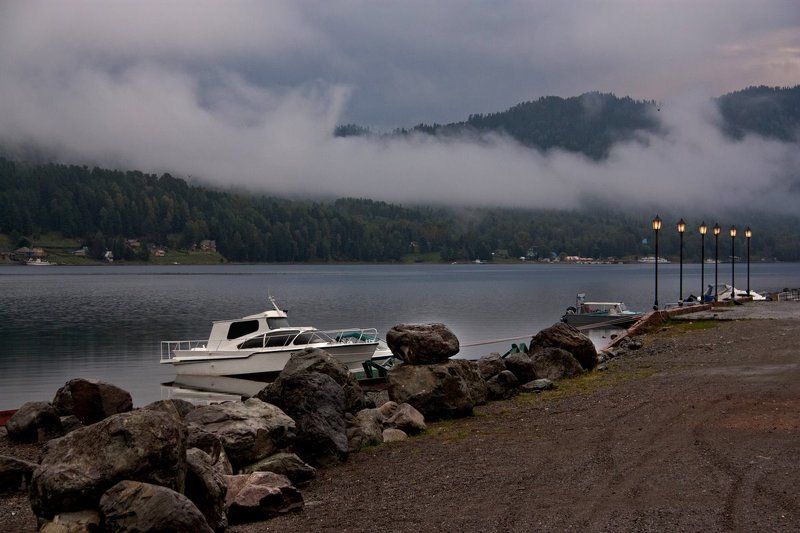 алтай, телецкое, озеро, поселок артыбаш Утро Артыбашаphoto preview