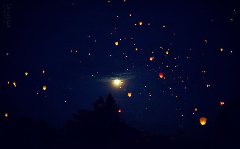 sky, lantern Sky Lanternphoto preview