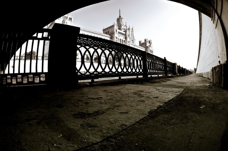 москва, высотка, фишай ***photo preview