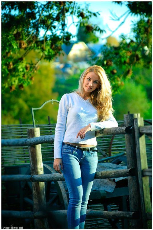 вечер, девушка, ясная, поляна ***photo preview