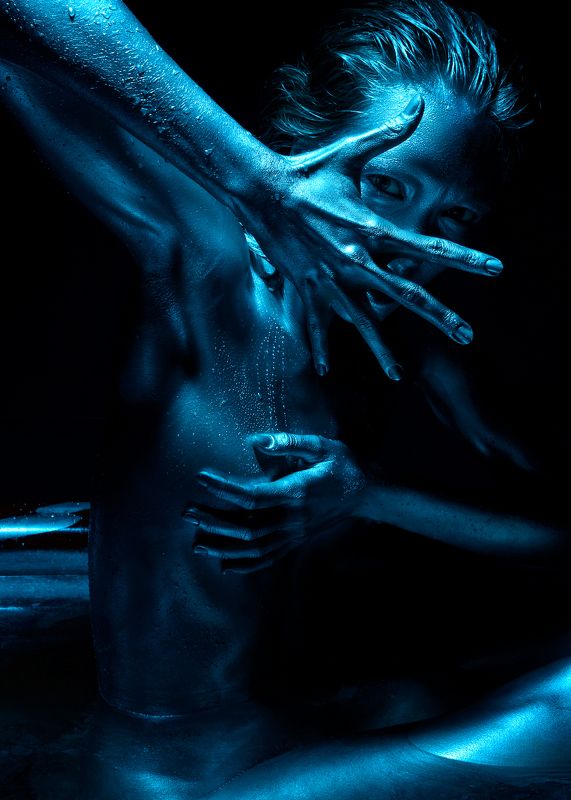 ню, бодарт, nude, bodyart из ртути..photo preview