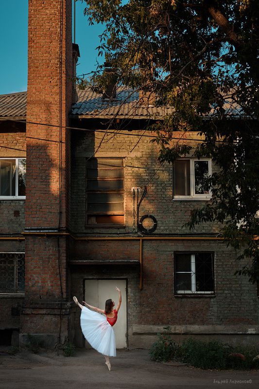 балерина, балет, танец, закат. андрейларионов *** фото превью