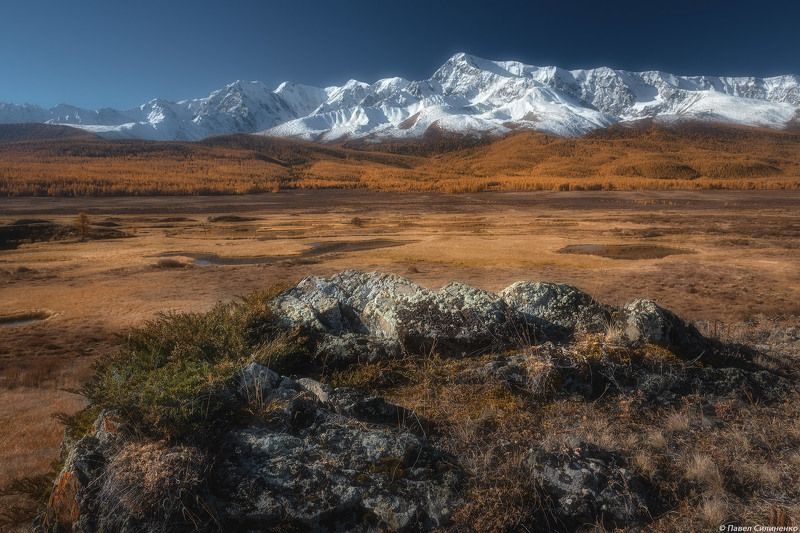 пейзаж, алтай, горы, осень, скалы, утро Ештыкёль фото превью