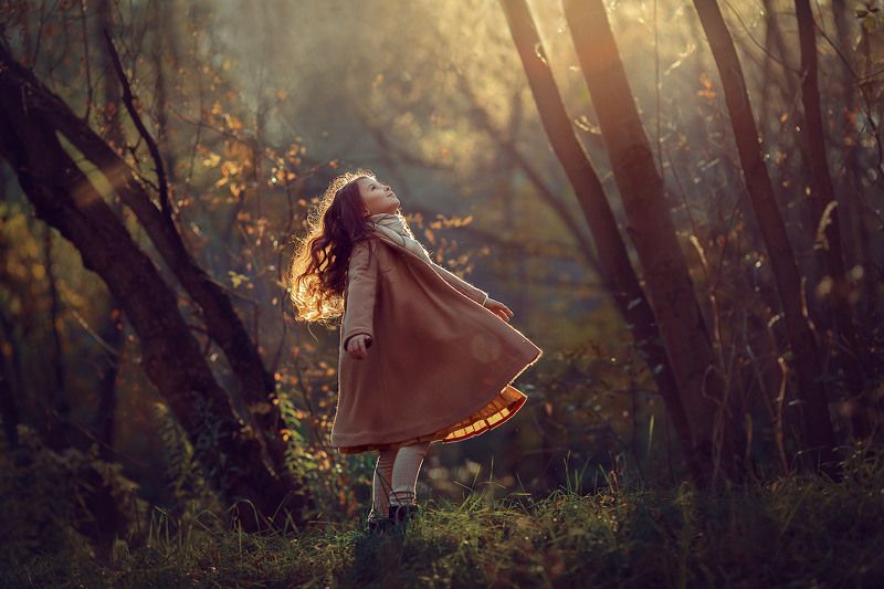 детский фотограф, семейный фотограф, фотограф для девочки, детское фото, девочка, лес, портретная фотография Autumn dreamphoto preview