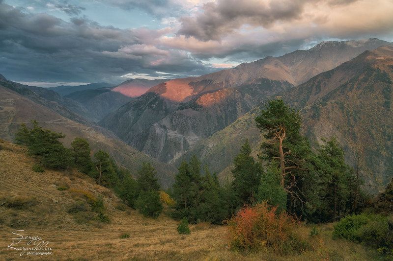 дагестан, кавказ Вечер в горах Дагестанаphoto preview