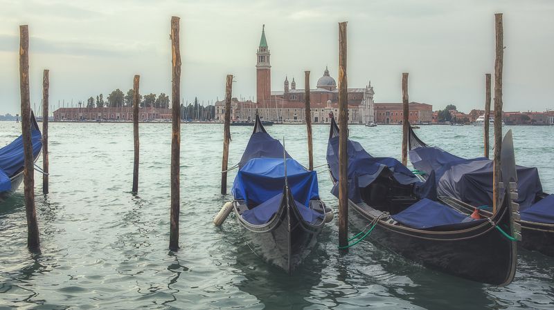 венеция, гондолы Венецианские видыphoto preview