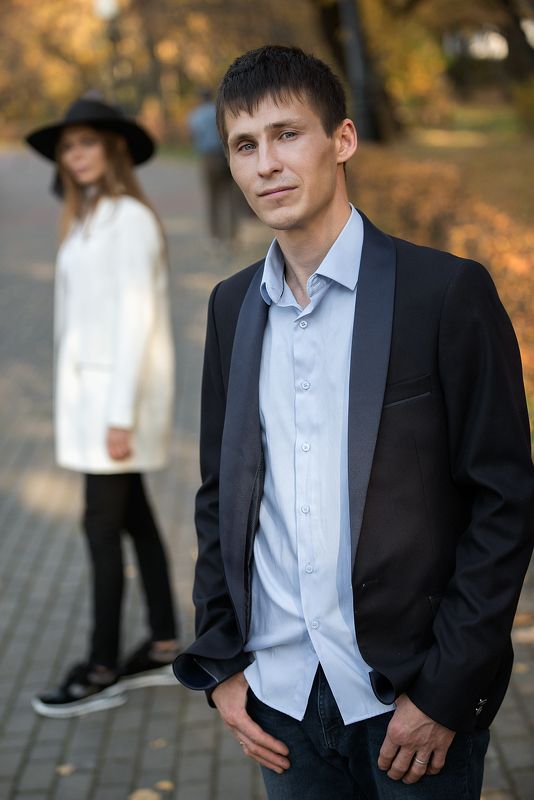 свадьба портрет осень парк / Золотая осень в парке /photo preview