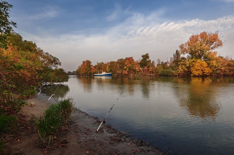 кубань, октябрь, кубанский берег, таманский полуостров, темрюк В субботний вечер с удочкой на Кубаниphoto preview