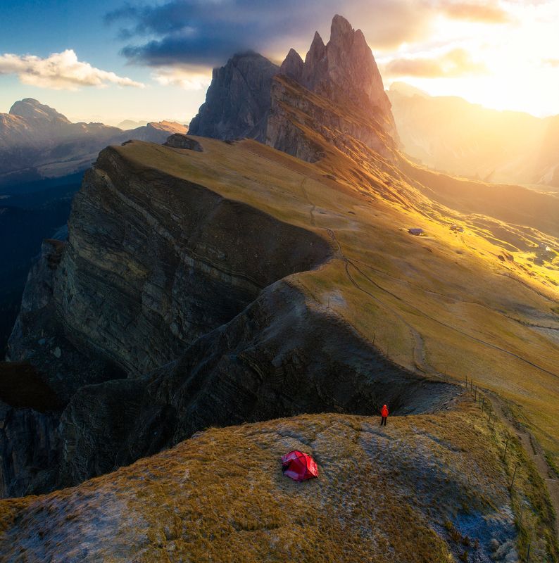 seceda, sunrise, dolomites Secedaphoto preview
