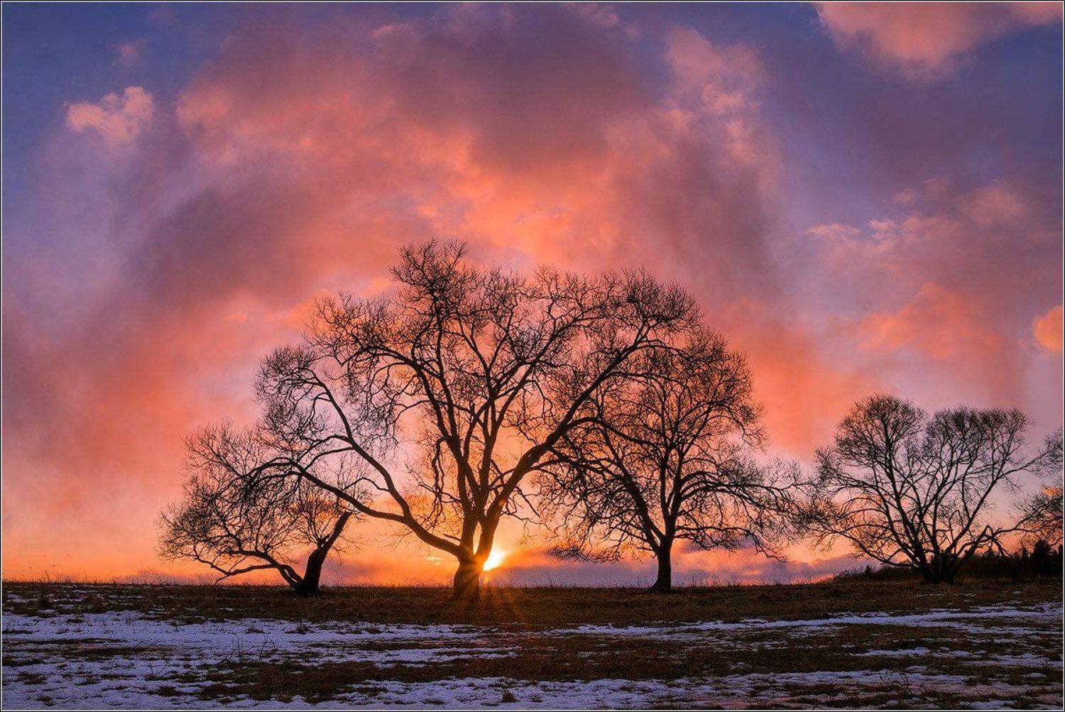 ***. Автор: Andrew Kuzmin зима, закат, верхнедвинск, беларусь, Andrew Kuzmin