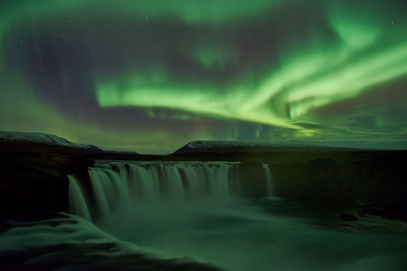 aurora,iceland,night,godafoss Aurora2photo preview