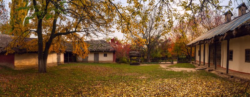 село, музей, пирогово осень октябрь Вечер в деревне. Октябрьphoto preview