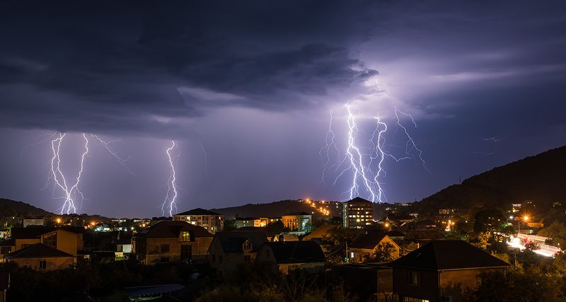 природа, стихия, гроза, молнии Опять гроза на белом свете ...photo preview