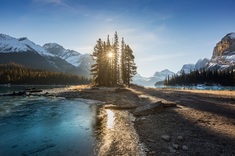 jasper, spirit, island, moraine, lake, indigenous ОСТРОВ ДУХАphoto preview