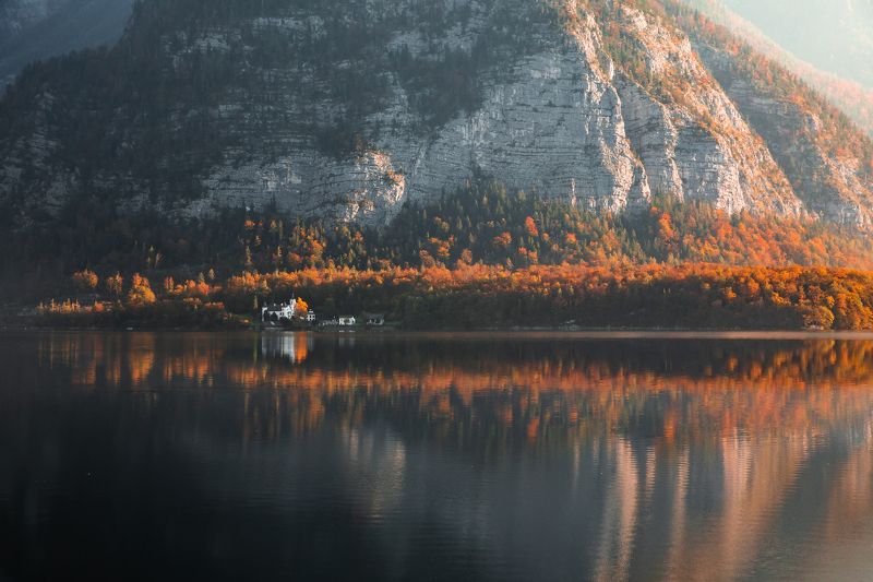 осень, австрия, озеро Уединениеphoto preview