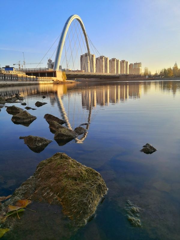 астана, город, мост Городской мотив. фото превью