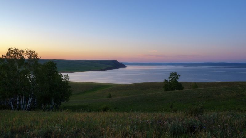 россия, сибирь, ангара, простор, вечер, russia, siberia, angara, open space, evening Там простор речной волны ...photo preview