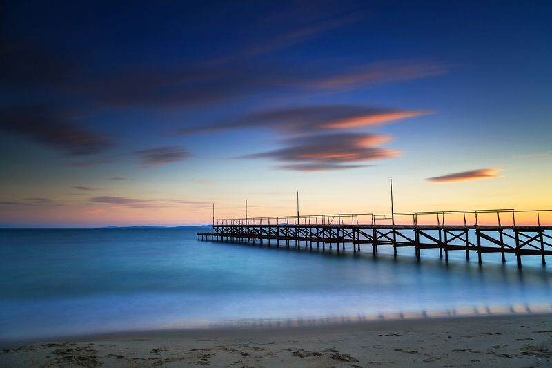 sunset, beach, sea, bulgaria, ravda, black sea Sunsetphoto preview
