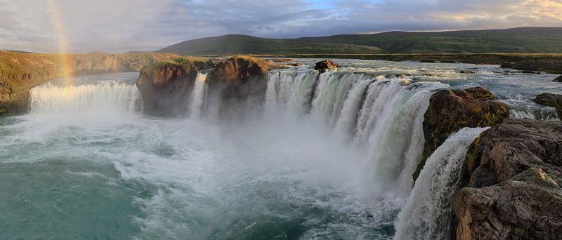 водопад, исландия, пейзаж, путешествие, iceland, waterfall, godafoss, landscape Водопад богов фото превью